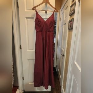 Hailey Paige Bridesmaid Prom Dress 5815 size 6  Wine / Maroon